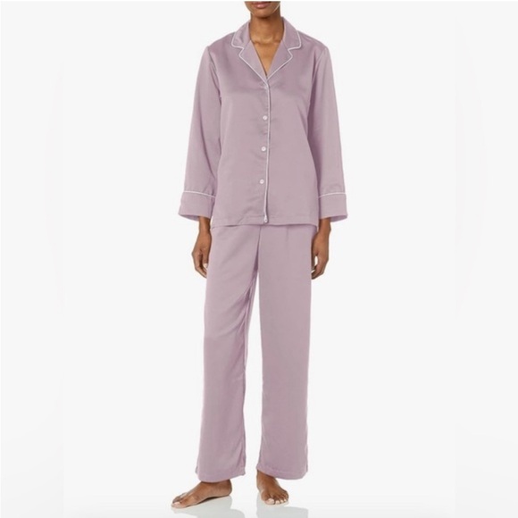 Natori Other - Dusty Rose Natori Pajama Set with White Piping XL